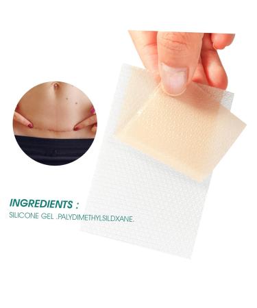 4pcs Silicone Scar Tape - Wound Repair Burn Scar Patches for Effective Scar Removal - Hemoton Silicone Sheet Care Supplies - Buy Online on GoSupps.com