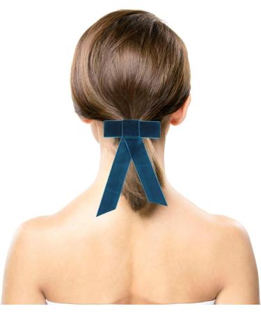 Lurrose Large Bow Hair Clip Big Bow Hair Barrette Long Tail French Barrettes Bows Hair Clips for Women Girls Styling Hair Accessories - Buy Online on GoSupps.com
