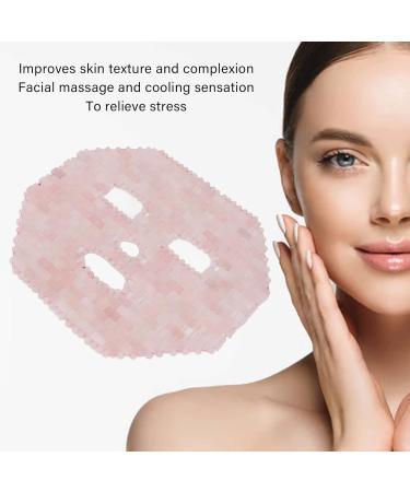 Jade Facial Mask | Rose Quartz Spa Sleep Mask for Dark Circles & Face Massage - Shop Now - Buy Online on GoSupps.com
