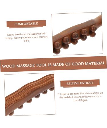 Gleavi 5-Stage Wooden Massage Roll Rod with 20 Balls - Portable Gua Sha & Head Massage Device for Full Body Relief - Buy Online on GoSupps.com