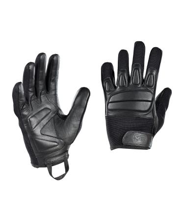 M-Tac Tactical Gloves Mk.2 - Military Full Finger with Soft Leather Pads for Men Airsoft Paintball Hunting Small Black