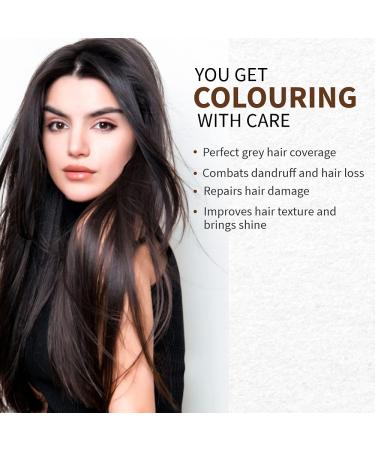 Indus Valley Bio Organic Natural Henna Hair Color Soft Black 100gm - 100% Gray Coverage | Long Lasting Dye | Vegan & Cruelty-Free - Buy Online on GoSupps.com