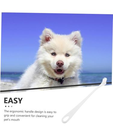 Happyyami 5pcs Pet Toothbrush Oral Cleaning Toothbrush Dog Toothbrushes Pet Supplies Toothpaste Small 1 count (Pack of 1) Whitex5pcs - Buy Online on GoSupps.com