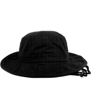 XXL Oversize 100% Cotton Outdoor Boonie Hat - Black | Trendy Apparel Shop - Buy Online on GoSupps.com