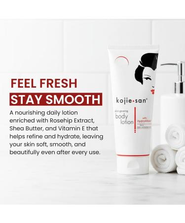 Kojie San Kojic Acid Lotion - Nourishing & Skin Body Lotion with Rosehip Shea Butter & Vitamin E for Flawless Even Skin Tone - 200G 200ml Lotion - Buy Online on GoSupps.com