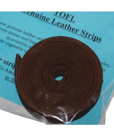 TOFL Leather Strap 72 x 1 Medium Brown - 1/8 Thick, 7-8 oz | Genuine Leather - Buy Online on GoSupps.com