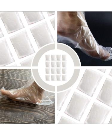 Lurrose Transparent Disposable Paraffin Foot Inserts - 100 Pieces for Pedicure Hot Spa & Wax Treatment - Foot Protection for Thermal Paraffin Therapy - Buy Online on GoSupps.com