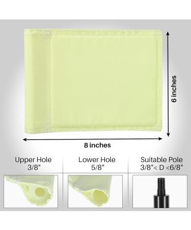 KINGTOP Double-Sided Glow Golf Flag for Yard - Fluorescent Putting Green Flag with Tube Insert - 8x6 Inches - Glow-in-the-Dark - Novelty Backyard Target (1-Pack) - Buy Online on GoSupps.com