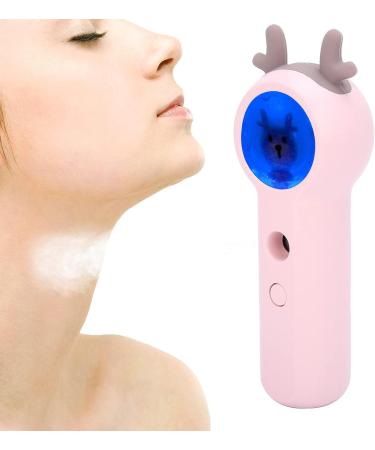 Desktop Pink Face Humidifier Sprayer USB Rechargeable Handheld Mist Sprayer - Buy Online on GoSupps.com