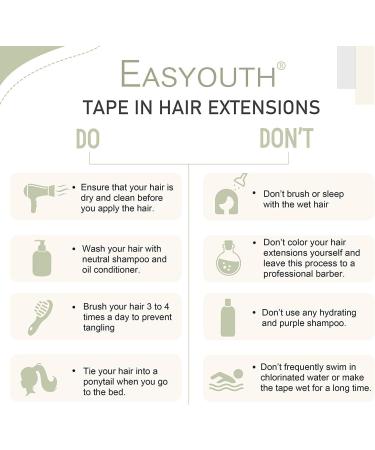 Easyouth Ombre Tape in Hair Extensions Real Human Hair Balayage Black to Silver Remy 22 Inch 50g 20Pcs - #1B/Silver/1B - Buy Online on GoSupps.com