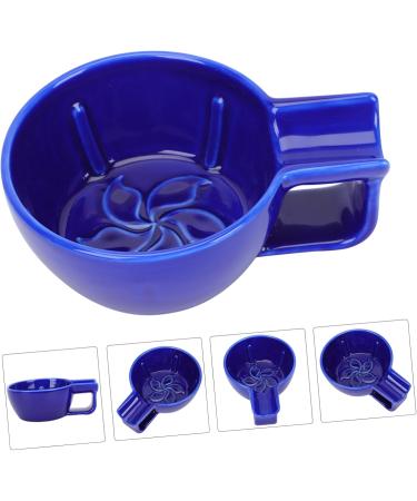 Fomiyes Ceramic Shaving Bowl for Men - Black Container Perfect for Blue Soap & Clean Shave Accessories - Buy Online on GoSupps.com