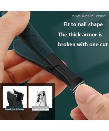 Nail Clippers Set Large High-end Home Original Nail Trimmer SetAnti-Splash Large Openning Nail Clipper Single Nail Cutter Nail Care kit(Green) - Buy Online on GoSupps.com