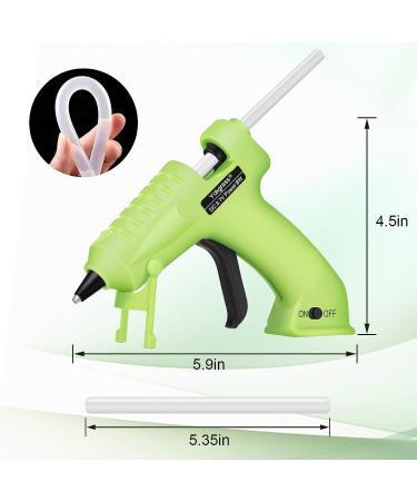 Yokgrass Cordless Hot Glue Gun Kit - USB Rechargeable, Anti-Drip Design, 20 Glue Sticks - for DIY Crafts, School Projects, & Home Repairs (Green) - Buy Online on GoSupps.com