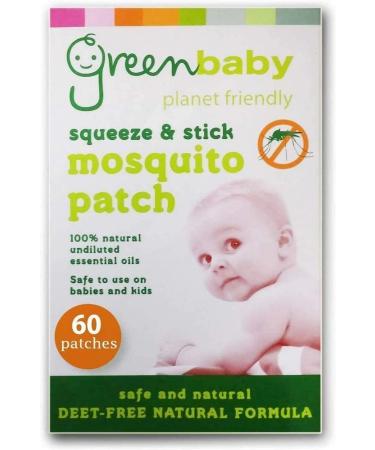VIE Greenbaby Squeeze & Stick Mosquito Patches (60 Patches) 60 Count (Pack of 1) Green Baby - 60 Patches