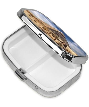 Pyramids of Egypt Small Pill Case | Travel Pill Organizer & Cute Purse Box for Gifts - Buy Online on GoSupps.com