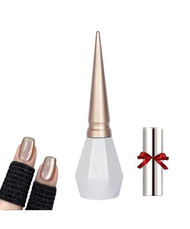 Rolita Gel Polish Rolita Nail Polish Cat Eye Gel Nail Polish Nude Ice-Clear Jade Gel Glitter Crystal Gel Nail Polish with Magnet Crystal Cat Eye Gel Polish Silver (Y-36)