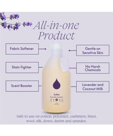 Safely Laundry Detergent 64 Oz (Calm) - Eco-Friendly Non-Toxic & Effective for All Fabrics - Shop Now - Buy Online on GoSupps.com