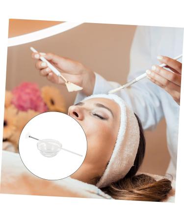 MERRYHAPY Beauty Skin Treatment Brush Beauty Salon Brush Tool Brush Fan Shaped Brush Facial Applicator Tools Beauty Brush and Bowl Makeup Brush Skin Care Tools - Buy Online on GoSupps.com