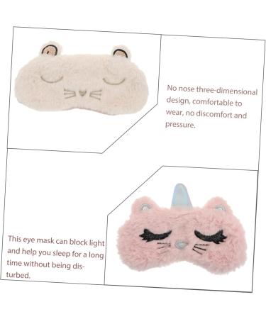 FRCOLOR Cat Eye Mask & Unicorn Eye Shade - 2pcs Sleeping Eye Patches & Leaf Soap Holder - Animal Blindfolds for Comfortable Sleep - Buy Online on GoSupps.com