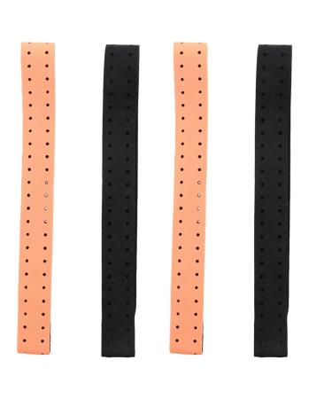 GUIJIALY 4 Pack Adjustable and Breathable Replacement Wristband Soft Strap for Heart Rate Monitor - (Black+Orange)