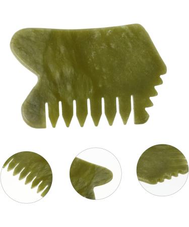 Frcolor Xiuyan-Jade Massage Tools Set - 4 Piece Gua Sha Combs & Plates for Back Body & Head Massage | International Shipping Available - Buy Online on GoSupps.com
