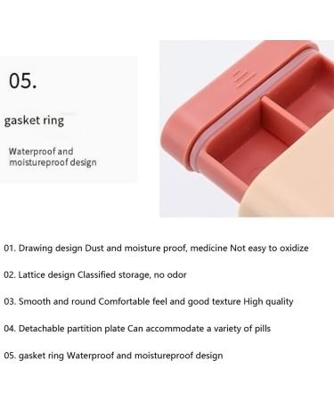 Small Pill Organizer - Portable 6 Compartment Pill Box for Vitamins & Supplements - Green Pill Carrier - Buy Online on GoSupps.com