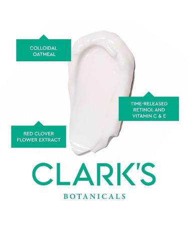 Clark's Botanicals Retinol Rescue Overnight Cream - Hyaluronic Acid & Vitamin C for All Skin Types | 60ml - Buy Online on GoSupps.com