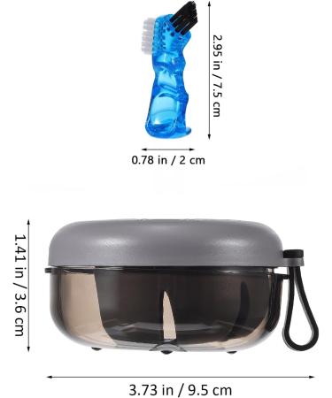 Buy Healvian 2 Set Prostheses Box - Portable & Reusable Storage Case for Prosthesis Cleaning | International Shipping Available - Buy Online on GoSupps.com
