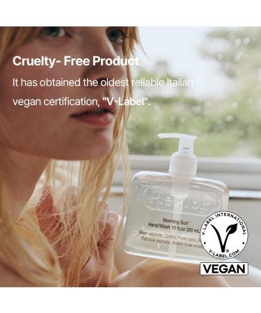 Pleuvoir Morning Soil Hand Wash 10 fl.oz | Moisturizing & Vegan | Cruelty-Free for Sensitive Skin | Amber Musk & Woody Scent - International Shipping Available - Buy Online on GoSupps.com