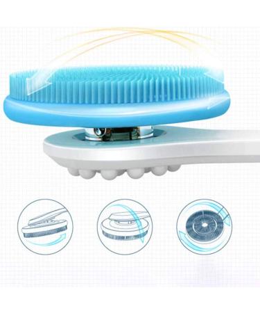 Healifty 360 Degree Silicone Body Scrubber & Massager - Bath Scrubber with Rotary Lotion Applicator for Back Rubs - Buy Online on GoSupps.com