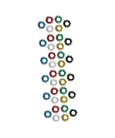 Solustre 36 STK play set for children Finger rings Toy Children Mini Toy Finger massage roller roller massage device Finger toys acupressure ring sting strip tool stress relief