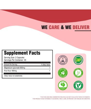 iMeMyself Magnesium Glycinate 90 Capsules | High Absorption Formula for Muscle Support and Relaxation - Buy Online on GoSupps.com