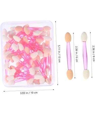 Beavorty Disposable Brushes 100pcs Cosmetic Eyeshadow Double-ended Eye with Dual Ended Shadow Double Container - Buy Online on GoSupps.com