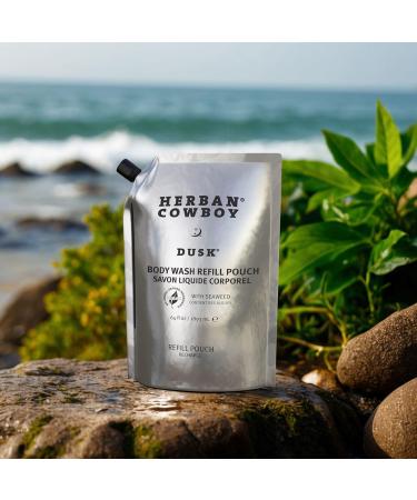 Herban Cowboy Dusk Body Wash 30 oz Aluminum Bottle and 64 oz Refillable Pounch - Buy Online on GoSupps.com