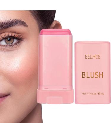 Moisturizing Makeup Blusher Stick Long-lasting Face Cream Blusher Solid Moisturizing Stick Blusher Balm | Cheeks Blusher Creamy Makeup Cheeks Blusher Beauty Blusher for Face Fanelod Pink - Buy Online on GoSupps.com