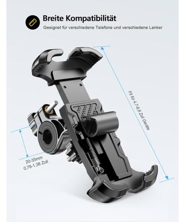 Buy Mohard 360 Rotatable Mobile Phone Holder for Bike - Never Fall Down - Compatible with 4.7-6.8 Inch Smartphones - Ideal for MTB & Racing Bikes - Buy Online on GoSupps.com