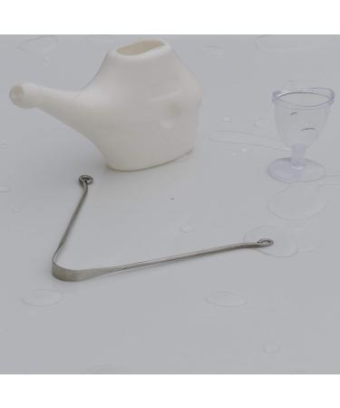 Shop ANCIENT IMPEX Cleaning Set: Travel Neti Pot Steel Tongue Cleaner & Eye Cup for Optimal Health | International Shipping Available - Buy Online on GoSupps.com