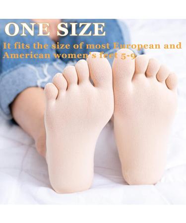 AGSIXZLAN Orthopedic Toe Compression Socks - Bunion Relief (5 Pairs, Women, No Show, 5 Colors) - Buy Online on GoSupps.com