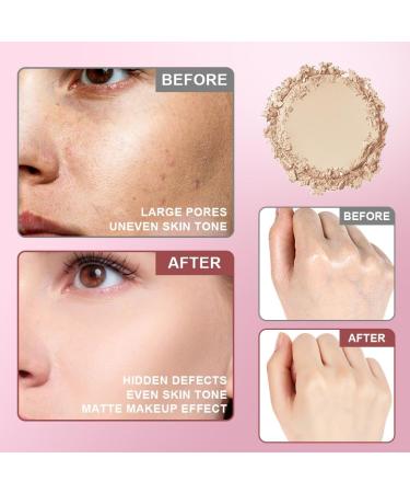 LOPHE Compact powder makeup oilabsorbing light compact powder mattifying and longlasting even complexion 8 g D Powder Makeup 8g D - Buy Online on GoSupps.com