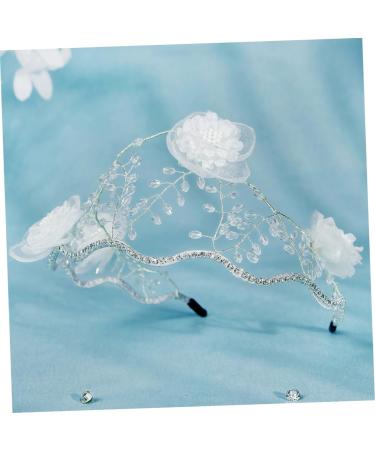Beavorty bride headband bride pearl rhinestones vintage the flowers wild crystal press hair headgear hair accessories hair bands girls headbands lace bridal headband Hong style - Buy Online on GoSupps.com