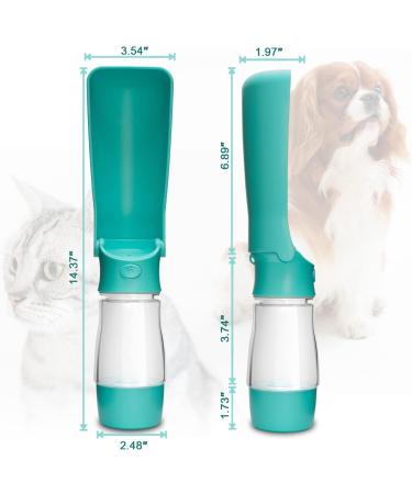Ticfly Portable Dog Water Bottle - Travel-Friendly Foldable Pet Water Dispenser | Durable & Leak-Proof | Perfect for Hiking & Outdoor Adventures (Blue) - Buy Online on GoSupps.com