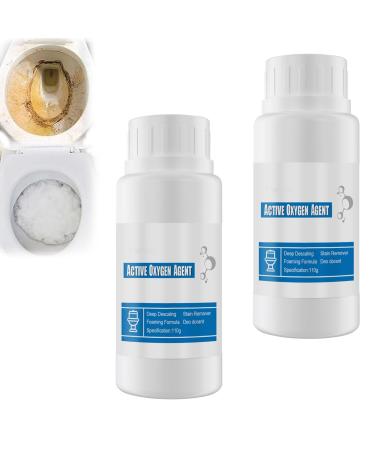 Splash Foam Toilet Cleaner Splash Cleaner Foaming for Toilet Upgrade Splash Toilet Cleaner Natural Toilet Cleaner Powerfully Toilet Cleaner Active Oxygen Agent (2pcs 110g) 2pcs 110g