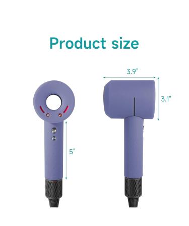Silicone Cover for Dyson Hair Dryer - Protective Washable Shockproof & Anti-Scratch Case (Purple) - Perfect Travel Accessory - Buy Online on GoSupps.com