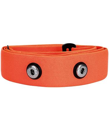 Heart Rate Monitor Replacement Chest Strap Orange Large