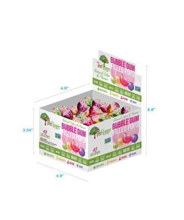 Tree Hugger Bubble Gum Filled Pops Display Box  Great for Big Fun  48 Count Lollipops Display Box (48 Count) - Buy Online on GoSupps.com