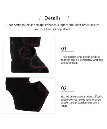 Healeved Electric Heating Ankle Protector | Ankle Sprain Support & Injury Brace | Heated Ankle Support - Buy Online on GoSupps.com