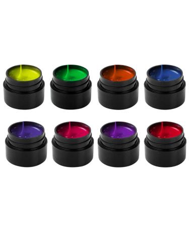 Halloween 8 Colors Spider Gel-Nail Art Kit Kit Kit Torn Nail for line SOAK OFF UV LED DIY Manicure Nail Art Wraßzieh-Gel for line