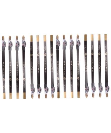 FOYTOKI 16 Pcs Pencil Sharpener Eyebrow Pencil Makeup Eyebrow Pencils Eyebrow Makeup Pencil Black