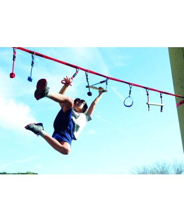 Slackers NinjaLine 36' Intro Kit - Red/Blue | Fun Outdoor Ninja Warrior Course Set - Buy Online on GoSupps.com