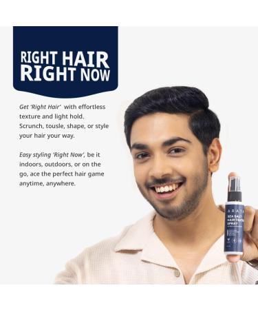 Sea Salt Hair Texture Spray - 50ml | With Niacinamide & Biotin | For Instant Volume Texture & Beachy Waves | Matte Finish | No-Alcohol Formula For Men & Women | Made For All Hair Types - Buy Online on GoSupps.com